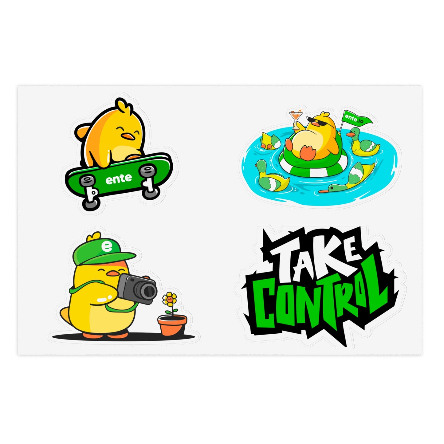 Ente Fam Sticker Sheet - Pack 2