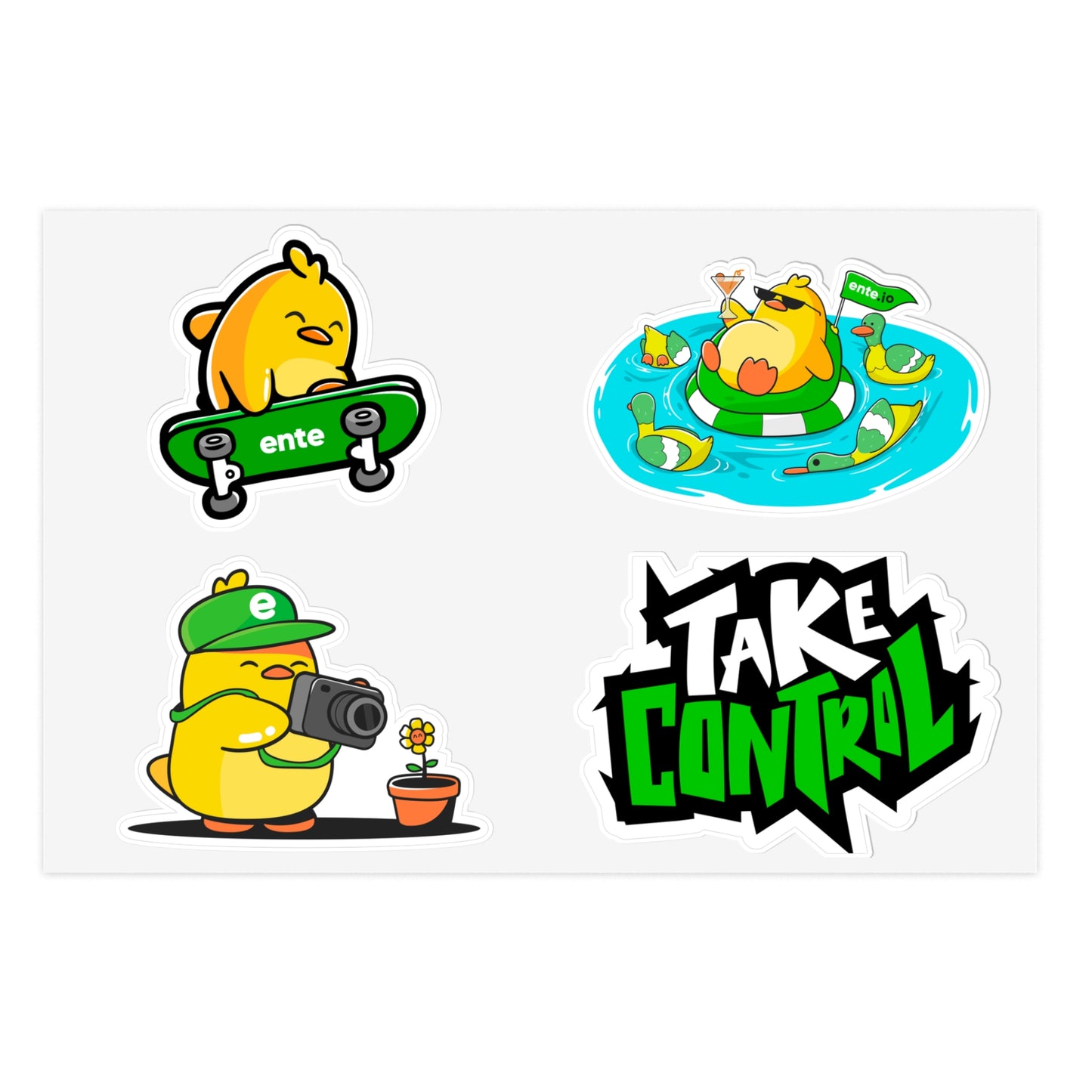 Ente Fam Sticker Sheet - Pack 2